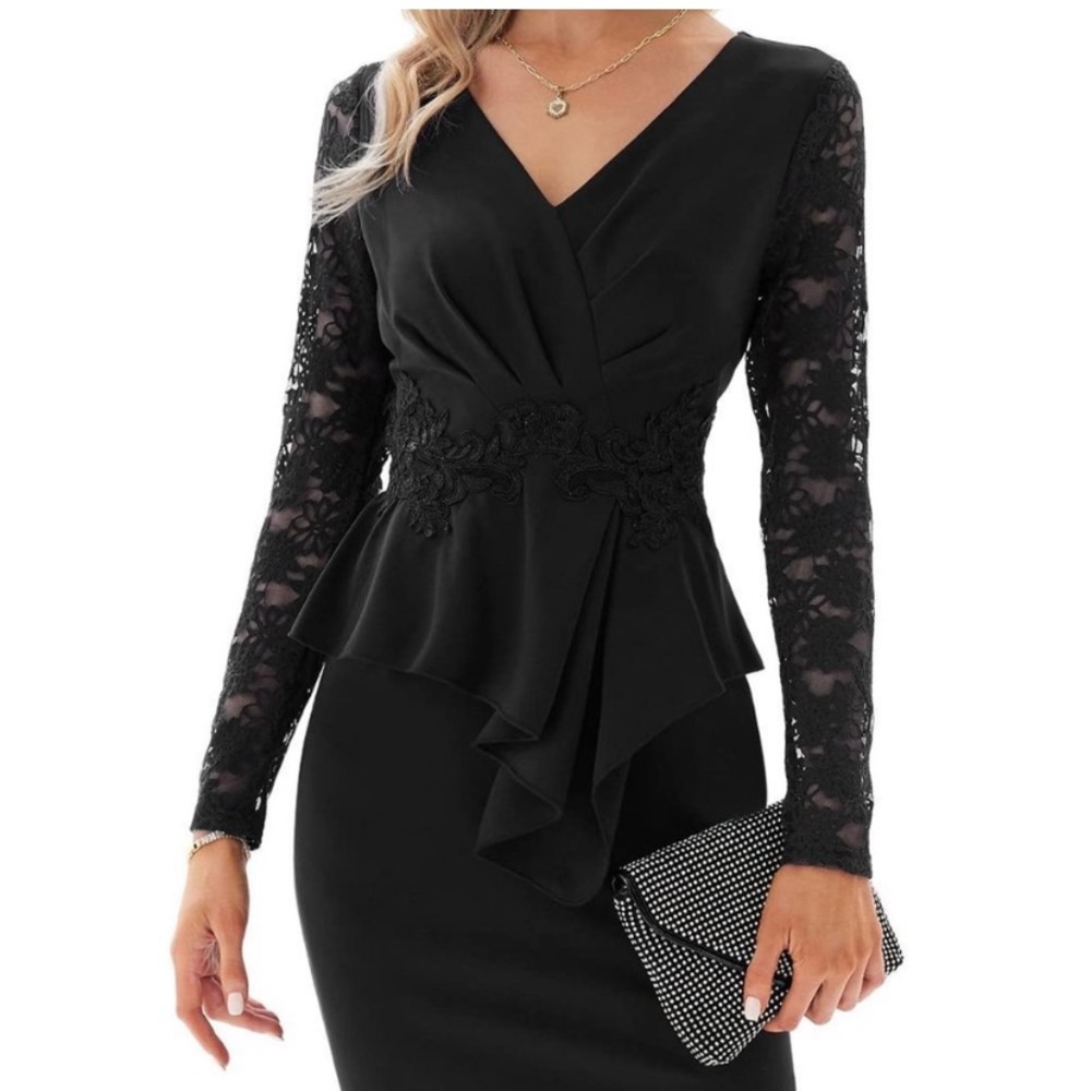 WOMEN'S Lace Long Sleeve dress